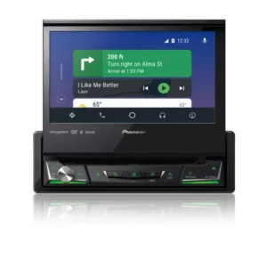 6.8" Motorized Single-Din Av Receiver 50W X4/ 6x RCA Hevolt / CP / AA / Alexa / Maestro